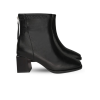 Giày ankle boots nữ da trơn